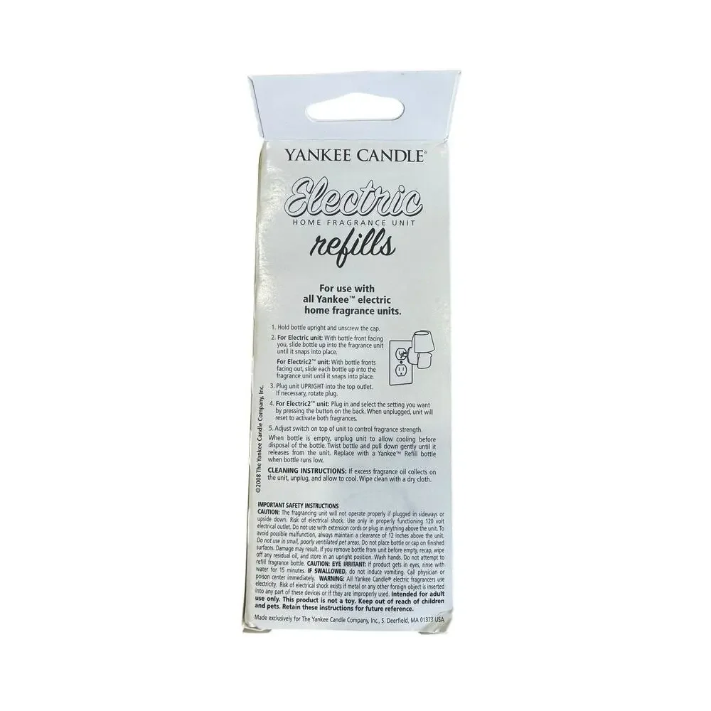 NEW Yankee Candle ScentPlug Refills - Clean Cotton - Set of 4 - NIB